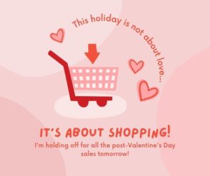 Anti-Valentine's Day email marketing idea example